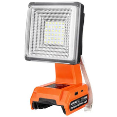 1500LM Cordless LED Work Light Compatible With Black and Decker 20v Battery