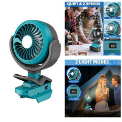 Cordless fan and camping light for Makita 18V batteries – image 2