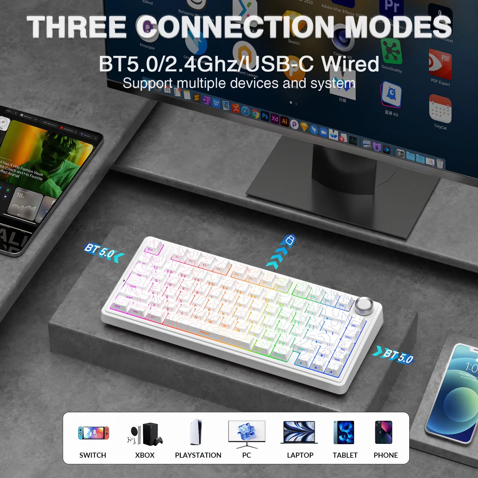 75% Wireless Mechanical Keyboard for a Premium Gaming Experience by Snagg A Keyboard