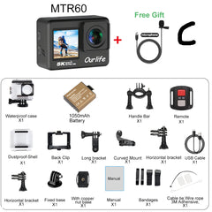 5K Action Camera – 30M Waterproof Sports Cam with Touch LCD by Snagg A Portable Camera