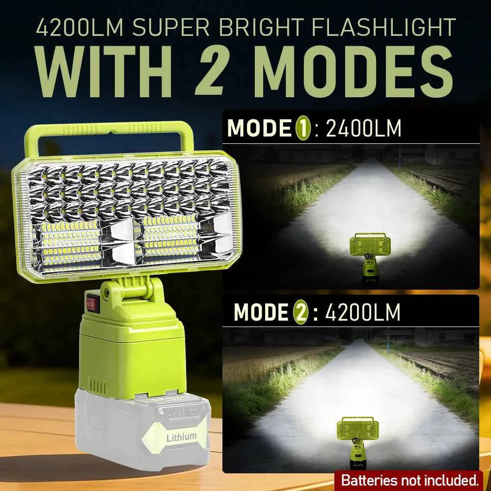 40W LED work light for Ryobi 18V batteries – image 2