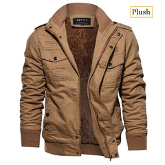Men’s Tactical Jacket – Fleece-Lined, Windproof & Multi-Pocket Design by Snagg A Jacket
