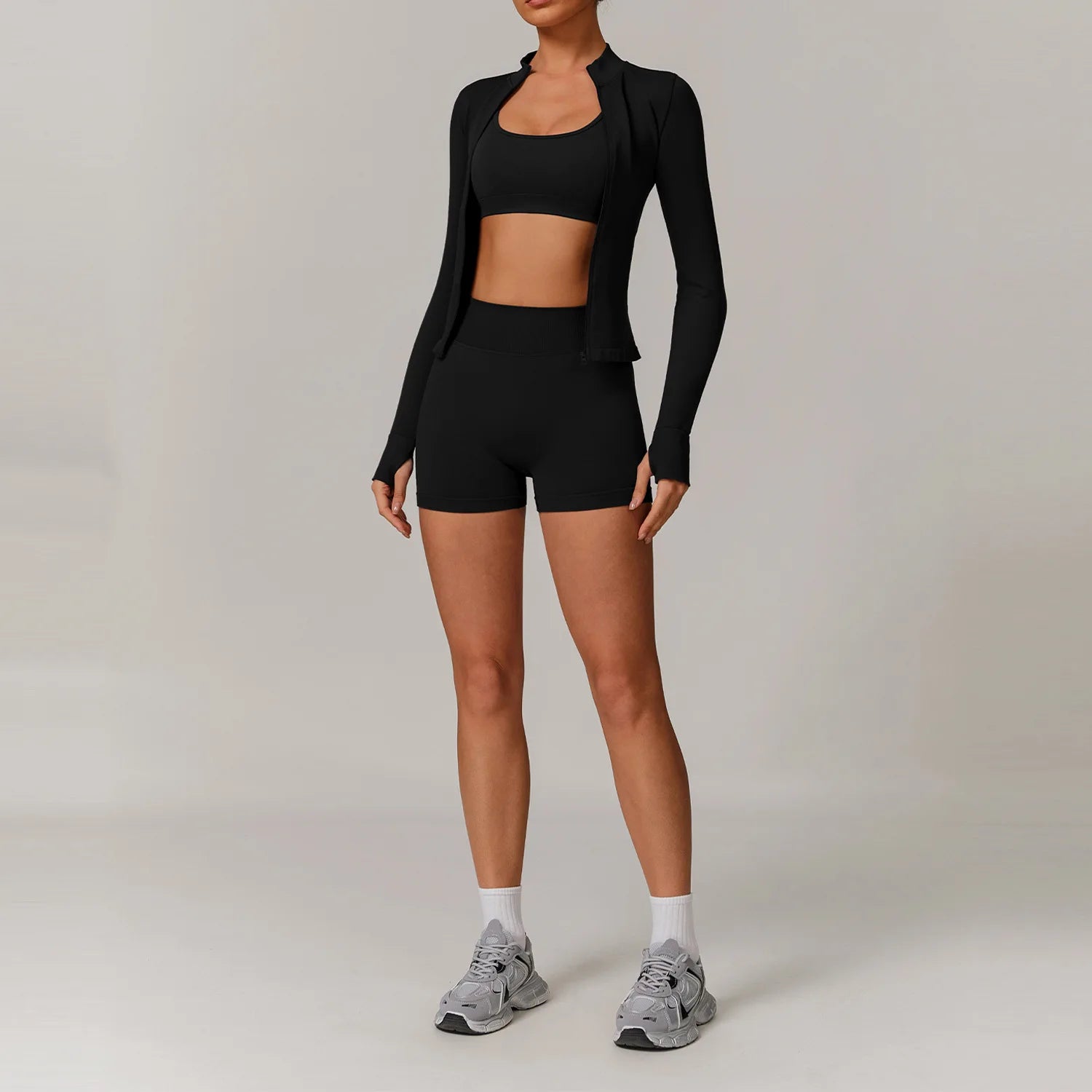 Women's 2/3-Piece Seamless Yoga Tracksuit | Gym Sports Bra & Leggings Fitness Set Sportswear