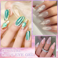 Professional 15ml Magnetic Crystal Cat Eye Gel Collection – 6 Piece High Pigment Red & Pink Reflective System