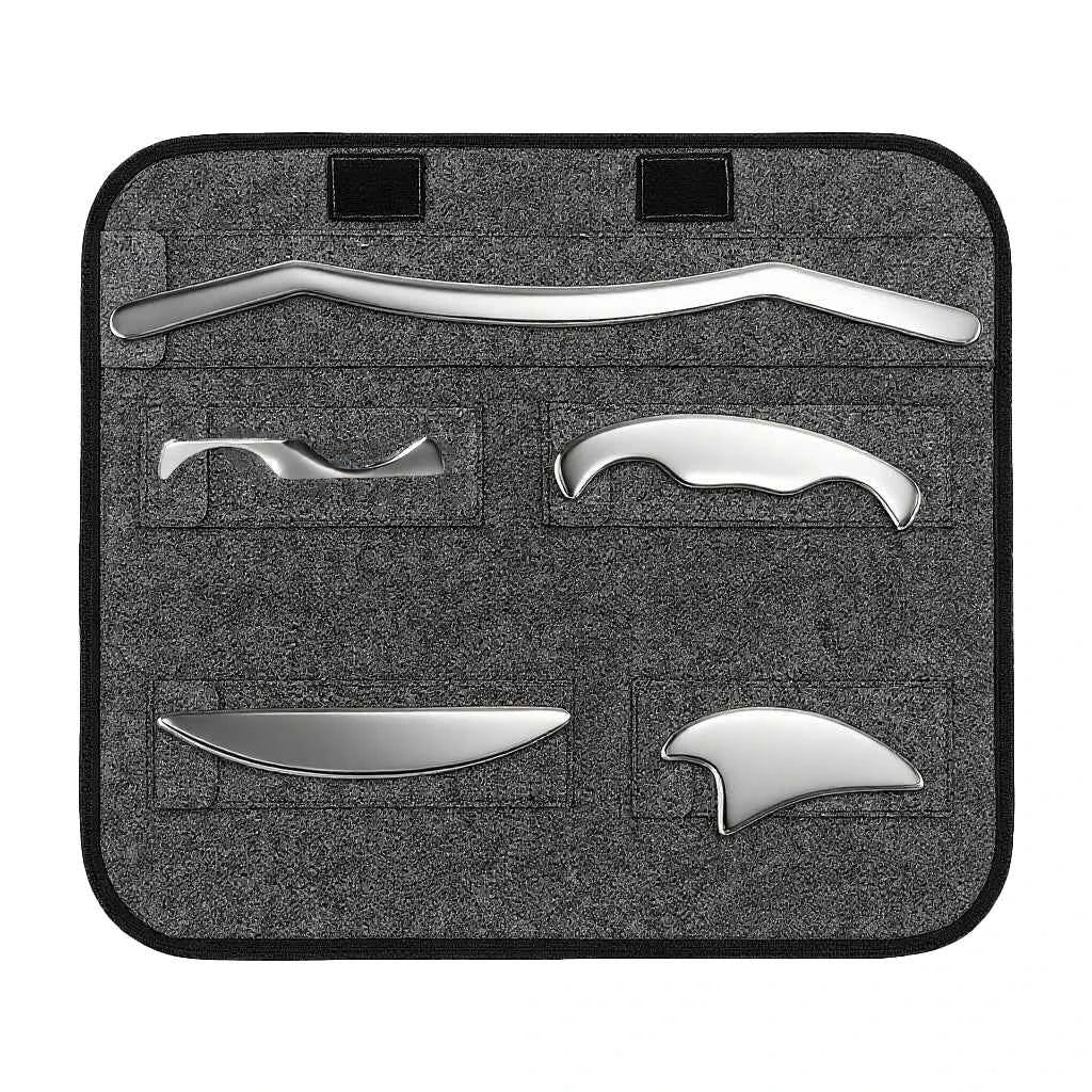 5 in 1 Stainless Steel Gua Sha & IASTM Massage Tool