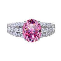 2ct Oval Green Moissanite Ring - SnaggIt