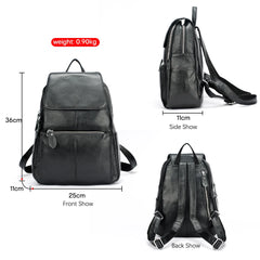 Genuine Leather Anti-Theft Women's Backpack