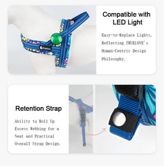 Floral Print Mesh Padded Dog Harness by Snagg A Harness