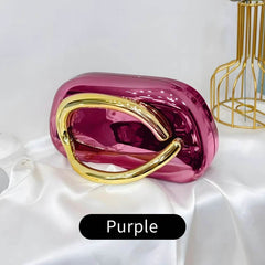 Acrylic Box-Shaped Evening Crossbody Bag - SnaggIt