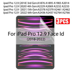 3 Pack Paper-Feel Screen Protector for iPad – Matte PET Writing & Drawing Film (No Glass)