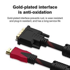 HDMI to DVI-D 24+1 Cable 1080P – Bi-Directional Male to Male Adapter for HDTV, DVD, Projector & PS4/PS3