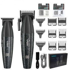 Professional 9000 RPM Barber Suite – Dual Machine Precision Set with Integrated Fine Tuning & High Capacity Lithium Power