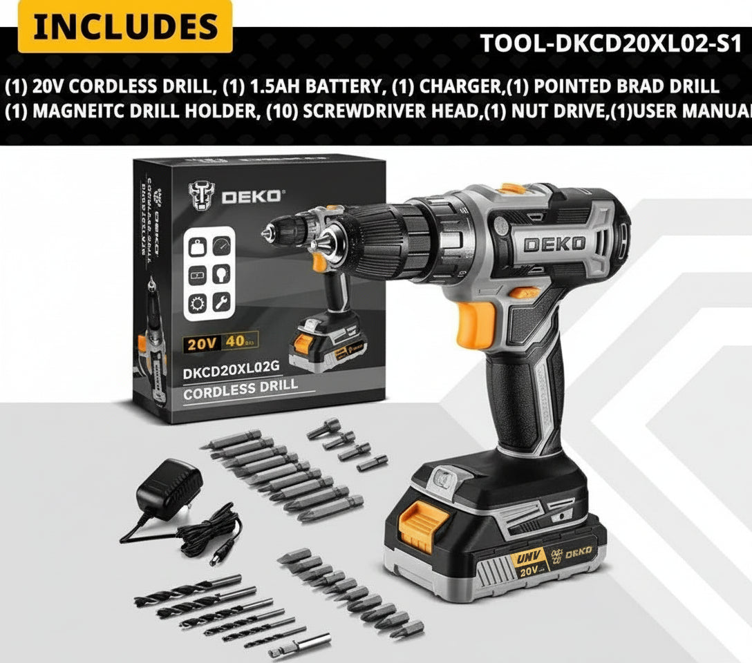 20V Cordless Drill Set - SnaggIt