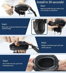 Replacement For Walker'S Electric Slim Earmuffs by Snagg An Ear Pads