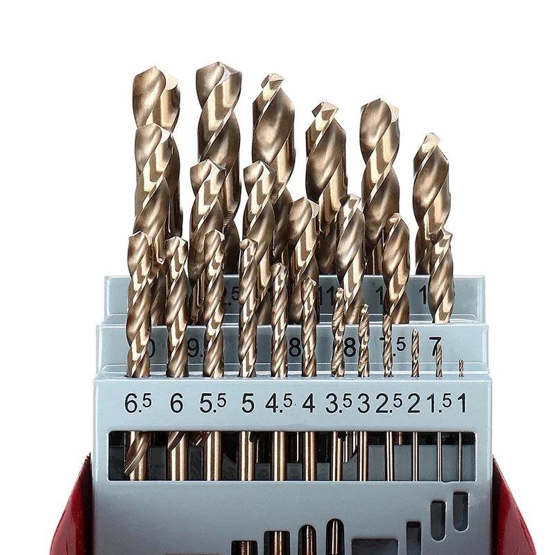 25Pcs M35 Cobalt HSS-Co Twist Drill Bit Set - SnaggIt