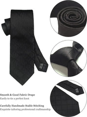 Men’s 8cm Plaid & Check Necktie with Matching Accessories