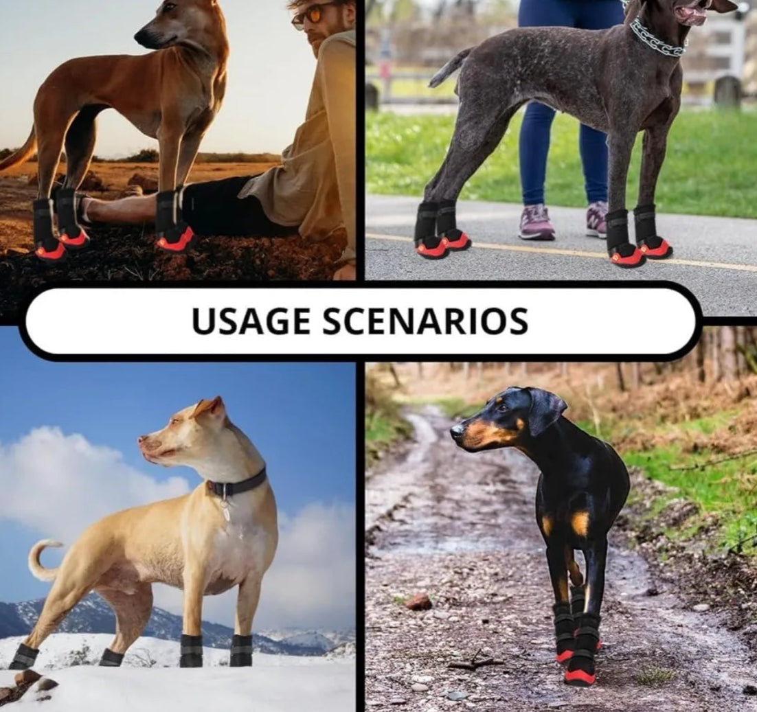 Waterproof Anti-Slip & Reflective Dog Shoes by Snagg A Shoes