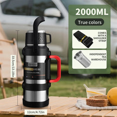 Ultra Capacity Stainless Steel Thermos - Advanced Thermal Protection