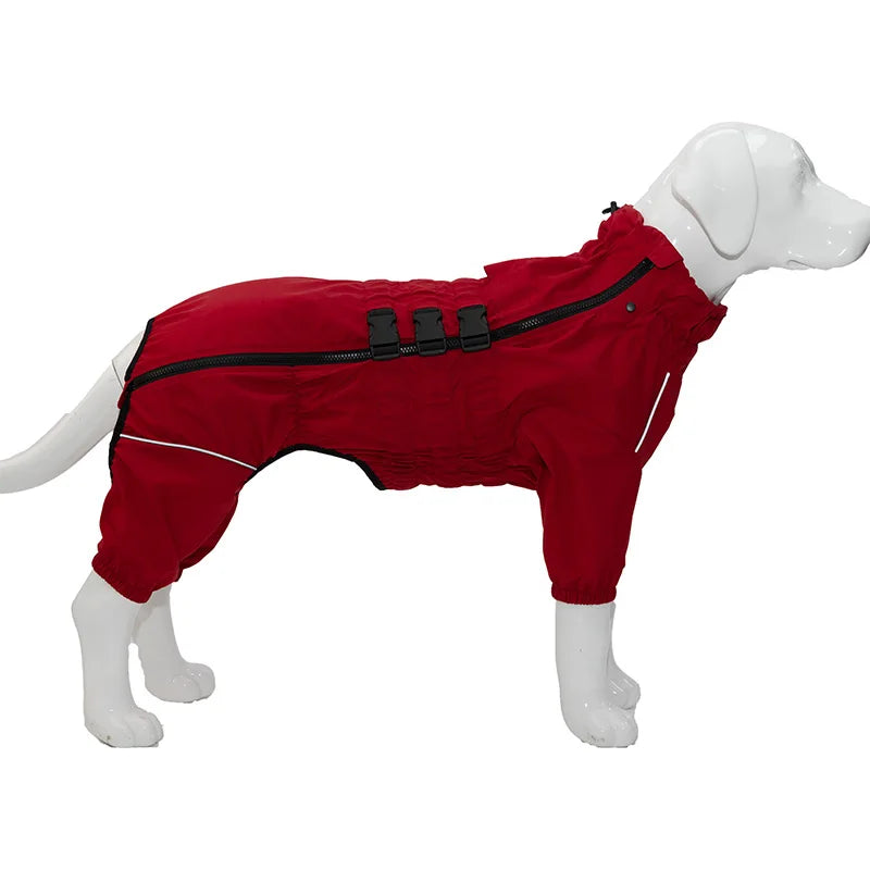 Waterproof 4-Leg Dog Raincoat Jumpsuit by Snagg A Raincoat