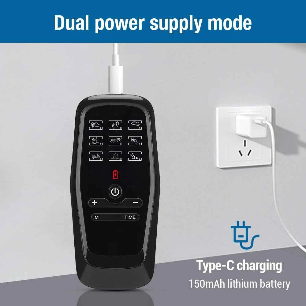 EMS & TENS Pulse Massager – 30 Level Muscle Stimulator for Full Body Relief