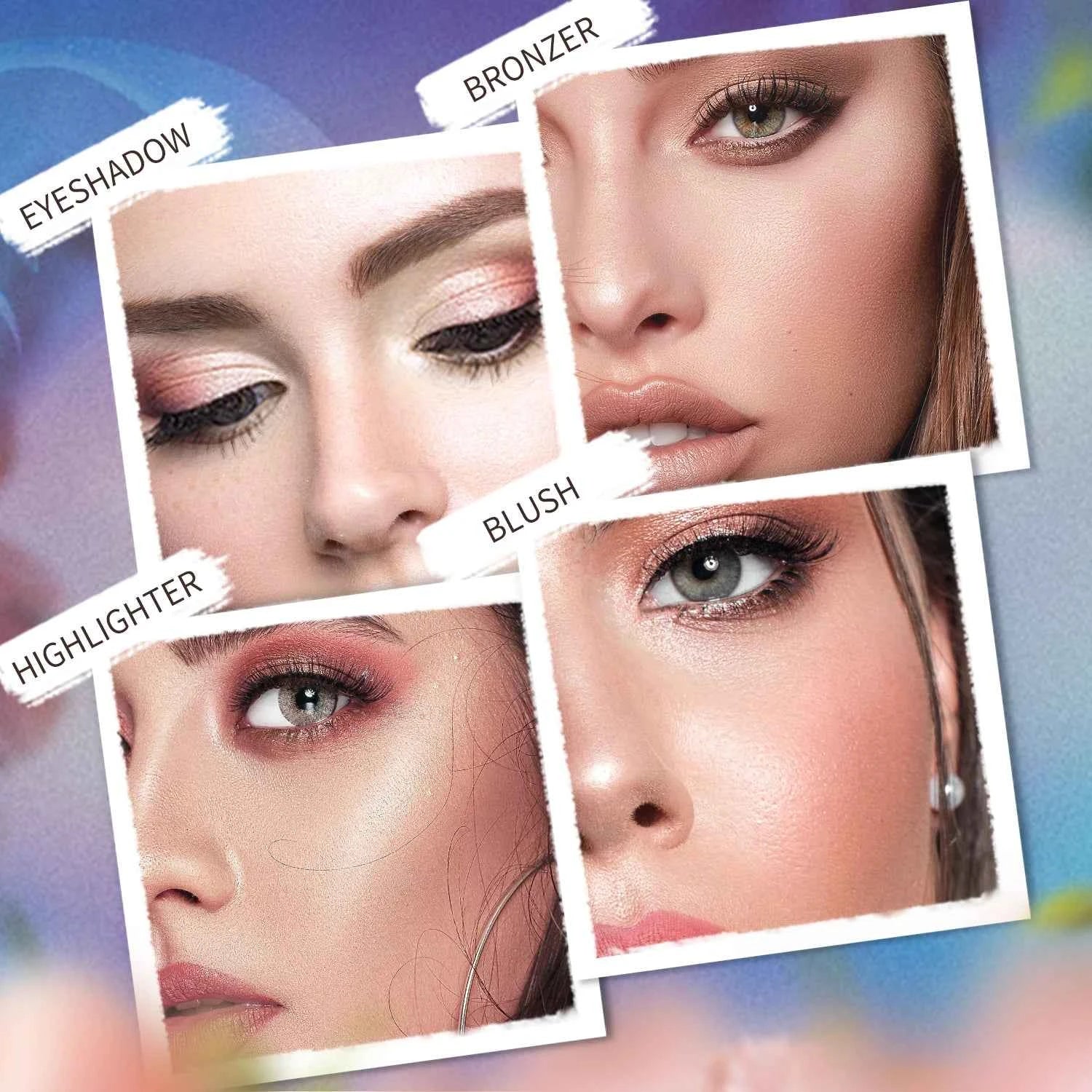 Full Face Master Palette – High Pigmented Matte, Shimmer & Glitter Essentials