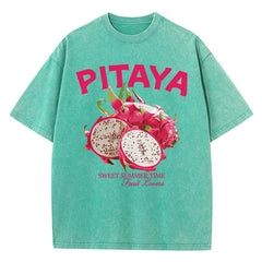 Fresh Pitaya Print Womans Streetwear T-Shirt