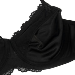 Floral Lace Minimizer Bra | Underwire Full Coverage Non-Padded T-Shirt Everyday