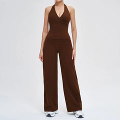 Women's 2-Piece Yoga Tracksuit | High Waist Leggings & Sports Bra Athletic Gym Fitness Workout Set