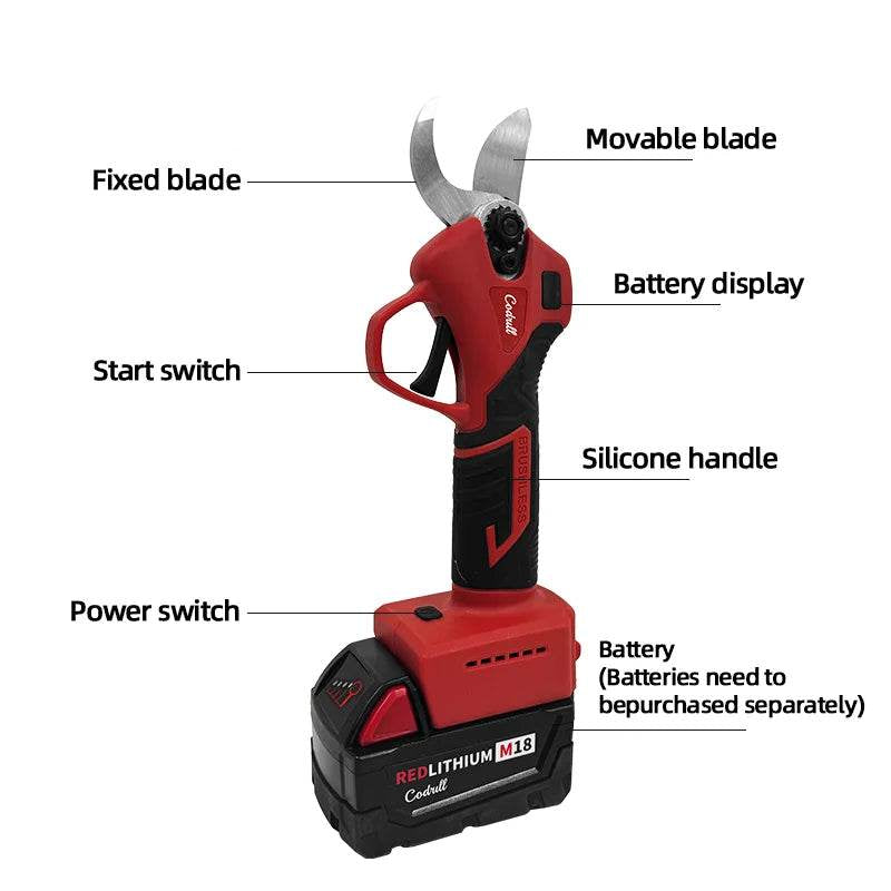 Cordless Brushless Electric Pruning Shears - SnaggIt