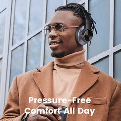 A10 ANC Wireless Headphones | Bluetooth Over-Ear Noise Cancelling Headset (50H Playtime) by Snagg A Headphone