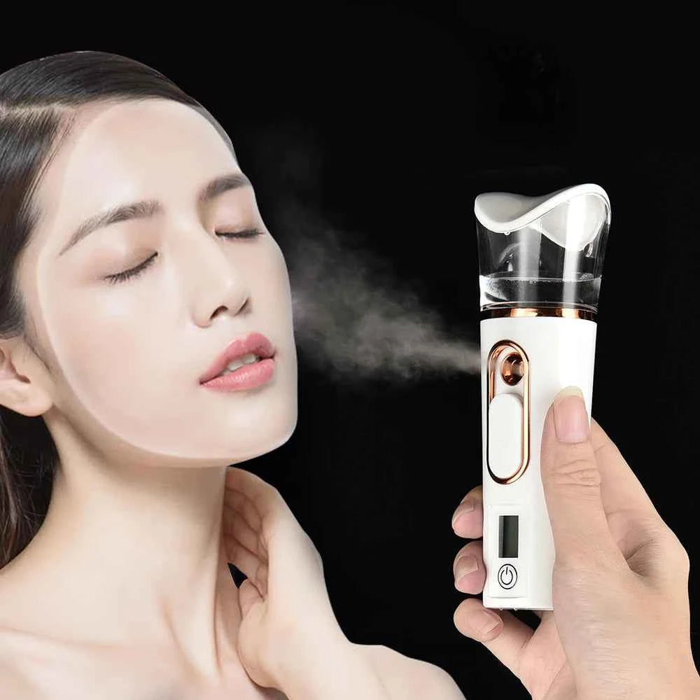 Handheld Nano Mist Sprayer – Portable Facial Hydration & Cooling Beauty Device