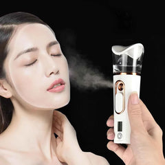 Handheld Nano Mist Sprayer – Portable Facial Hydration & Cooling Beauty Device
