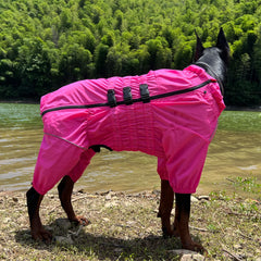 Waterproof 4-Leg Dog Raincoat Jumpsuit by Snagg A Raincoat