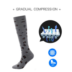 Athletic Compression Socks — High-Top Circulation Support for Running & Recovery