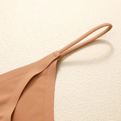 Seamless Thong Panties 6-Pack | Invisible Thin Strap Low Waist High Stretch Women's Underwear