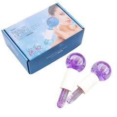 2PCS Ice Roller Balls – Cryo Facial Cooling Globes for Puffiness, Tightening & Glow