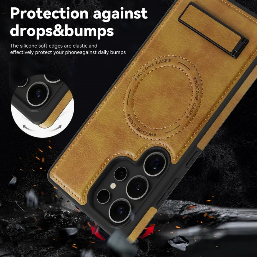 Stand Holder Magnetic Case For Samsung Galaxy S25 Series by Snagg A Phone Case