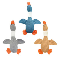Plush Goose Squeaky Dog Toy by Snagg A Toy