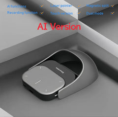 Detachable Wireless Air Mouse with Touchpad Featuring AI Voice Control, Recording & ChatGPT Integration by Snagg An Air Mouse