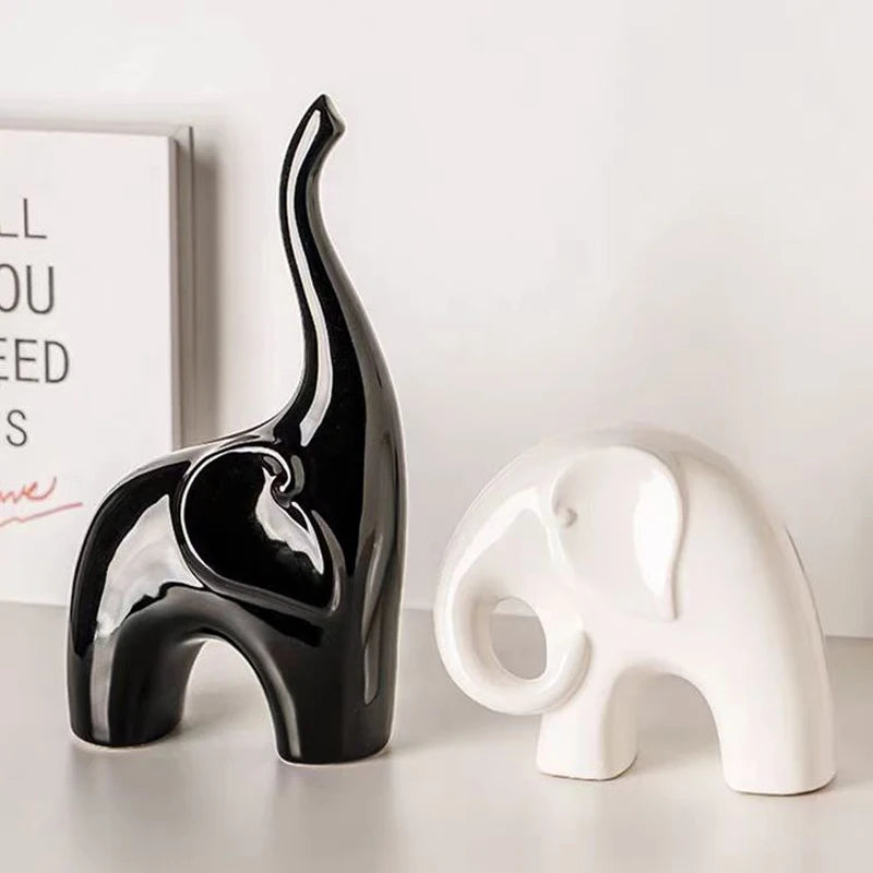 Family of Three Elephant Figurines by Snagg A Sculpture
