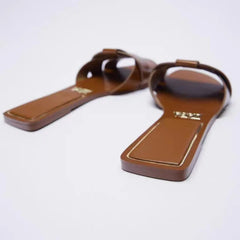 Women’s Summer Flat T-Shape Slides by Snagg A Slipper