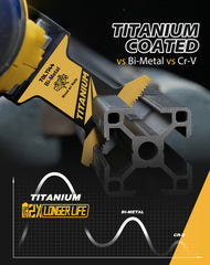 36PCS Multi Purpose Oscillating Saw Blades Kit – Titanium Japanese Teeth for Wood, Metal & Plastic