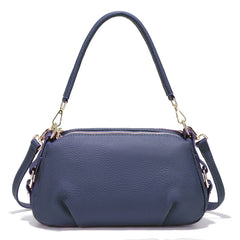 Genuine Leather Pillow Handbag – Simple High-Quality Small Shoulder & Crossbody Bag for Women