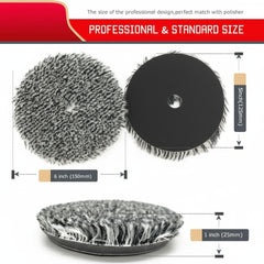 High Density Lambswool Buffing Pads for Car Polishers by Snagg A Polishing Pad