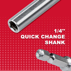 2" Stainless Steel Magnetic Screwdriver Bit Holders – Hex Shank, Quick-Change