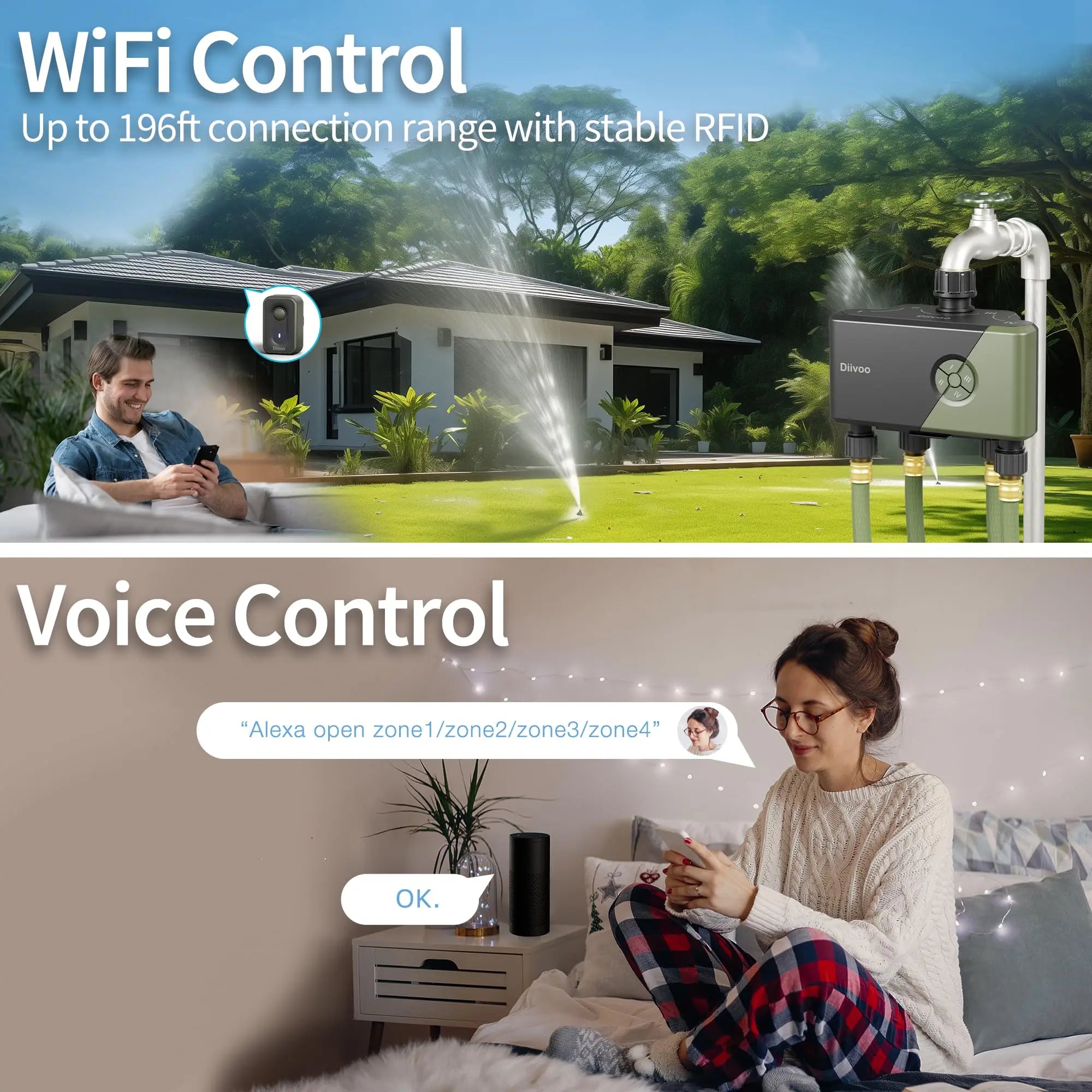 Smart 4 Zone WiFi Water Timer by Snagg A Water Timer