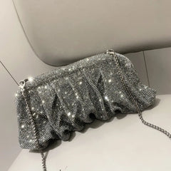 Elegant Rhinestone Crystal Evening Clutch by Snagg It Purses