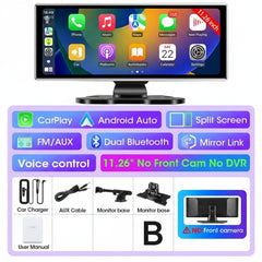 Dual Lens Car DVR with Wireless CarPlay by Snagg A Car DVR