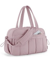 Women's Lightweight Weekender Duffel Bag – Water-Resistant Travel & Gym Carry-On with Wet Pocket (24L+)