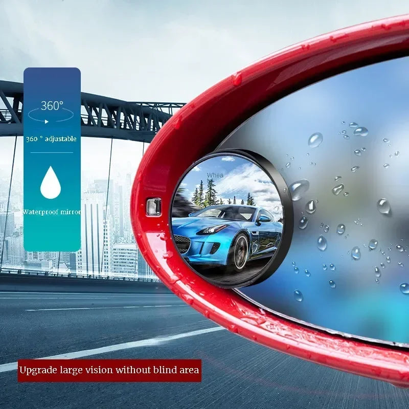 2pcs 360° Adjustable Blind Spot Mirrors by Snagg A Blind Spot Mirrors